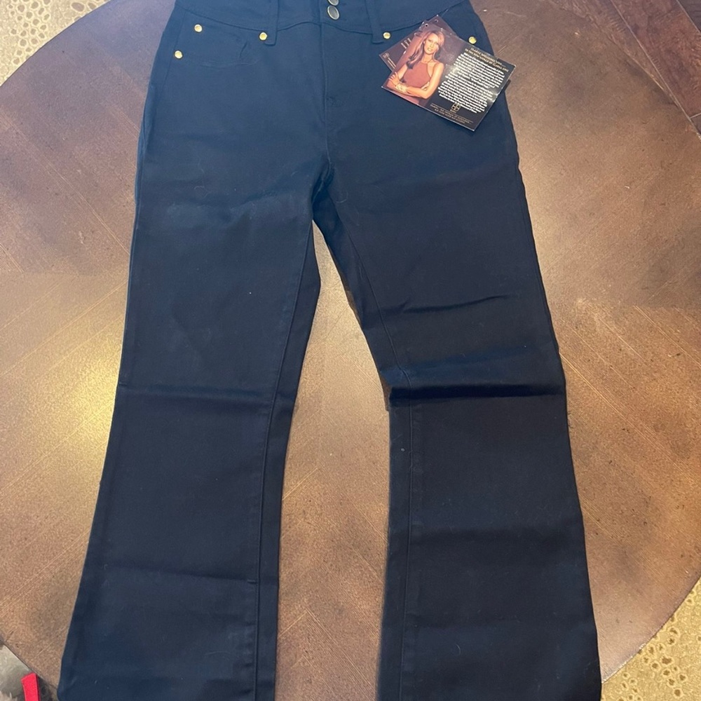 Iman Slip Into Slim Curve Appeal Black Jeans